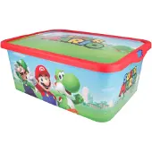 Stor Opberg BOX 13 L SUPER MARIO - Rood/blauw