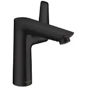 Hansgrohe talis e eengreeps wastafelmengkraan 150 met popup trekwaste, mat zwart