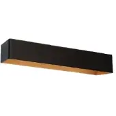 Artdelight Wandlamp Mainz Zwart Goud XL LED