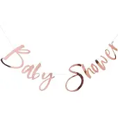 Ginger Ray Slinger 'Baby Shower' Rosé Goud - 1.5 Meter