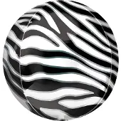 Amscan Folieballon Orb Zebra - 38 centimeter
