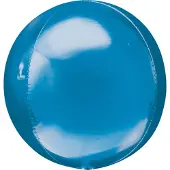 Amscan Folieballon Orbz blauw (40cm) (blauw)