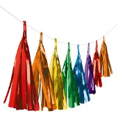 Amscan Tassel Slinger Regenboog - 3 Meter