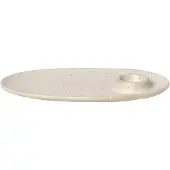 Ferm Living Ontbijtbord Flow Off-White Speckle 23,5 cm