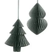 Broste Copenhagen Kerst decoraties DECO 'CHRISTMAS MIX' PAPIER X2 dames One size