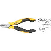 Wiha Zijkniptang Professional ESD brede, halfronde kop met facet | 115mm/4 12" - 26831 - 26831