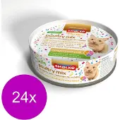 Smolke Smølke Soft Paté Party Edition met gevogelte hondenvoer 24 x 125 gr