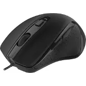 Deltaco MS-801 Ergonomische Muis - Bedraad - Optisch - 3200 DPI - Zwart