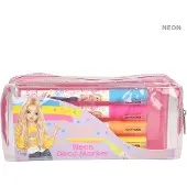 Ark decostiften Neon 20 cm roze/oranje/blauw/geel 4 st