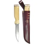 Marttiini Wild Reindeer 13 542015 Polished 1.4034, Birch Antler, vaststaand mes