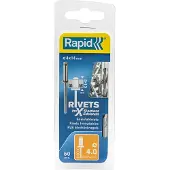 Rapid Blindklinknagels RVS | Ø4 x 14 mm | Incl. Boor | 50 Stuks - 5000395