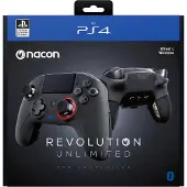 Nacon Revolution Unlimited, Gamepad, compatibel met PC en PlayStation 4, met D-pad, analoge en digitale besturing, bedraad en draadloos, via Bluetooth/USB