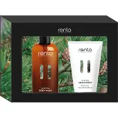 Rento Cadeau Verpakking Body Wash 400ml & Saunahoning 150ml (Blueberry, Bosbessen)