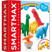Smart Max My First Dinosaurs - Magnetische Dinosauriërs - 14-Delige Bouwset met Zachte Elementen - Educatief Speelgoed voor Peuters - Vanaf 1 Jaar