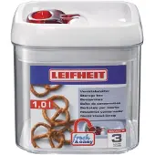 Leifheit fresh & easy voorraaddoos - vierkant - 1,0 liter - wit