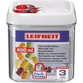 Leifheit fresh & easy voorraaddoos vierkant - 400 ml - wit