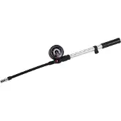 Bbb Cycling Airshock Voorvorkpomp - Mini Fietspomp met Drukmeter Schokdempers en Voorvorken - 28 Bar - Zwart/Zilver - BMP-29