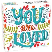 Tactic You Are Loved – Puzzel – 1000 stukjes – Positieve Tekstpuzzel – Rustgevend Ontwerp – Hoogwaardige Scandinavische Kwaliteit
