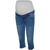 Mamalicious Jeans 'SARNIA' blauw denim / lichtgrijs
