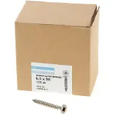Hoenderdaal Spaanplaatschroef Rvs-A2 Pk PZ3 6.0X50 | 100 stuks - 0203.30.49901