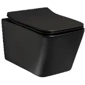 Kerra Tinos randloos toilet met softclose zitting zwart mat