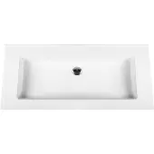 Bally Beta Solid Surface Enkele Wastafel 100cm Acryl Wit