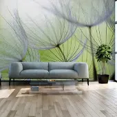Karo-art 196cm X 140cm - Zelfklevend fotobehang - Paardebloemen, 8 maten, premium print