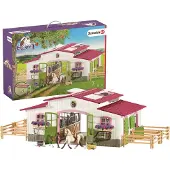 Schleich paardenboerderij met ruiter en paarden; 42344