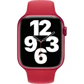 Apple Watch 42/44/45 mm Siliconen Horlogeband Sport RED