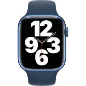 Apple Watch 42/44/45 mm Siliconen Horlogeband Sport Abyss-blauw