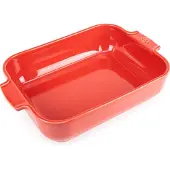 Peugeot OVENSCHAAL RECHTHOEKIG ROOD, 32 CM