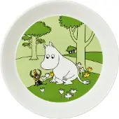 Muumi Moomin bord groen gras