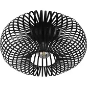 TRIO JOHANN - Plafondlamp - Zwart mat - excl. 1x E27 4 W - Plafondbevestiging