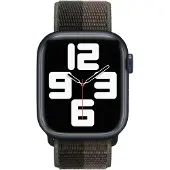 Apple Watch 38/40/41 mm Nylon Sport Loop Horlogeband Tornado/grijs
