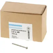 Hoenderdaal Spaanplaatschroef Rvs-A2 Pk PZ1 3.0X40 | 200 stuks - 0203.30.13601