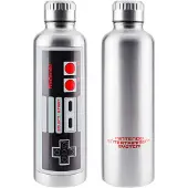 Paladone NES Nintendo Metal Water Bottle - Officially Licensed Retro Gaming Gift, Stainless Steel for Hot and Cold Beverages 400ml-