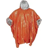 Trimm - nood poncho - oranje - eenzijdig gecoat met aluminium