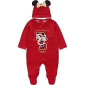 Disney Kerst, rode baby romper set + Minnie Mouse muts / 3-6m 68 cm
