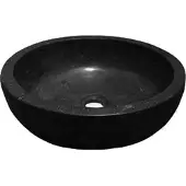 Bally B-Stone Hardstenen Opzetwaskom Natuursteen Rond 40x12cm Antraciet