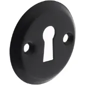 Intersteel | Rozet sleutelgat schroefgat | Mat Zwart