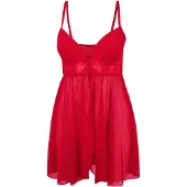 LASCANA Negligé pastelrood
