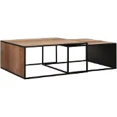 DTP Home Cosmo salontafel teakhout - set van 2