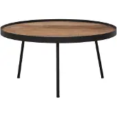 DTP Home Coffee table Saturnus large NATURAL,30xØ60 cm, recycled teakwood
