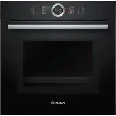Bosch HNG6764B6 Combi-magnetron met added steam Zwart