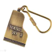 Aim Sleutelhanger 'You're so sharp' vleugel antiek messing
