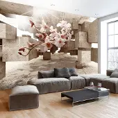 Karo-art 441cm X 315cm - Zelfklevend fotobehang - Klein wonder, orchidee, 8 maten, premium print