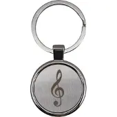 Aim Luxe Sleutelhanger Vioolsleutel satijn/chroom