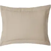 ISleep Satijnstreep Kussensloop - 60x70 cm - Medium Beige