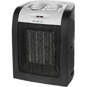 Emerio Ventilator Kachel PTC - 20 m² - 2 Temperatuur instellingen - Regelbare thermostaat - Indicatielampje - Ventilatiefunctie - Omvalbeveiliging - 1800W - FH-106145 Zwart
