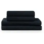 Blumtal Terry Handdoeken Set - 2 x Baddoek & 2 x Handdoek: Donkerblauw